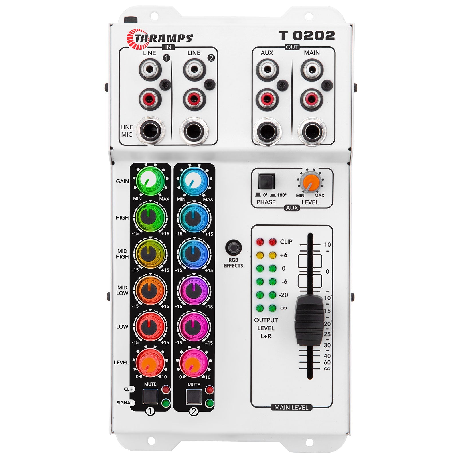 Taramps T 0202 MULTICOLOR Audio Mixer - 1