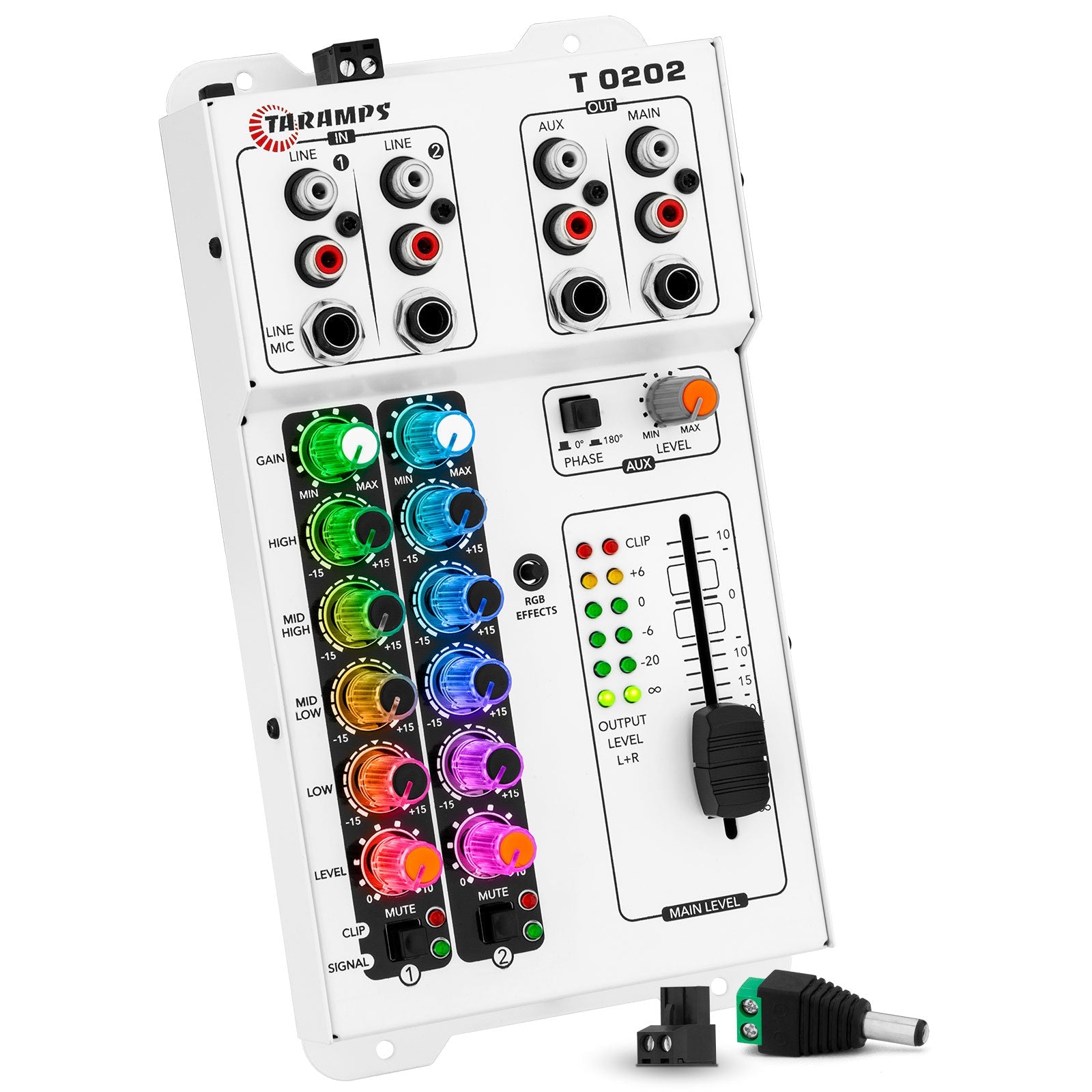 Taramps T 0202 MULTICOLOR Audio Mixer - 4