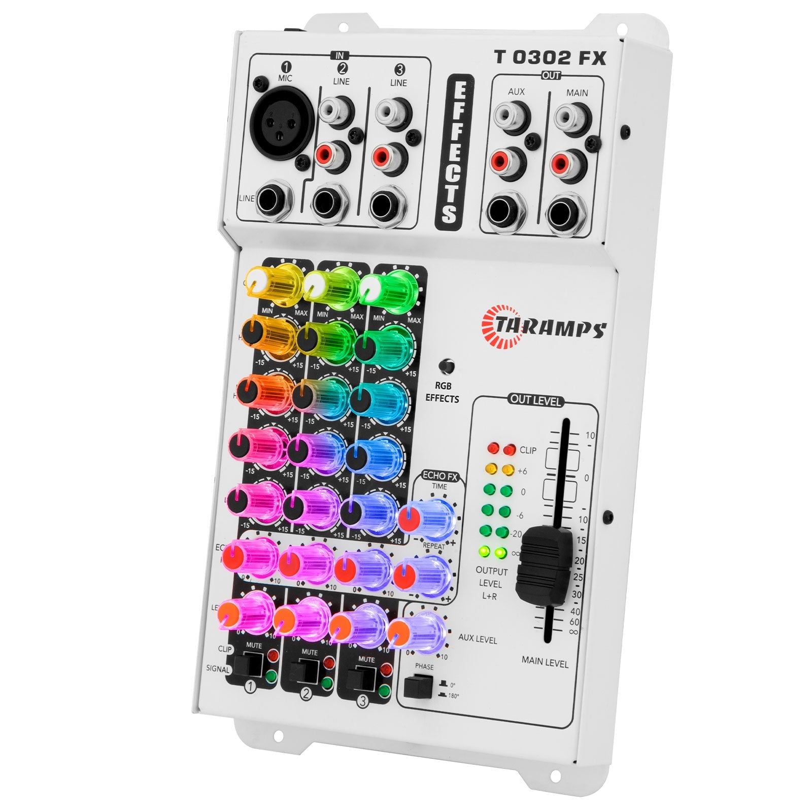 Taramps T 0302 FX MULTICOLOR Audio Mixer - 1