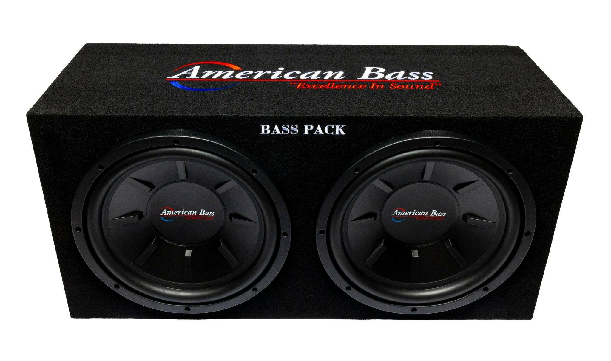 American Bass Bass Pack Dual 12" Loaded Subwoofer Enclosure with Amplifier 600 Watts RMS