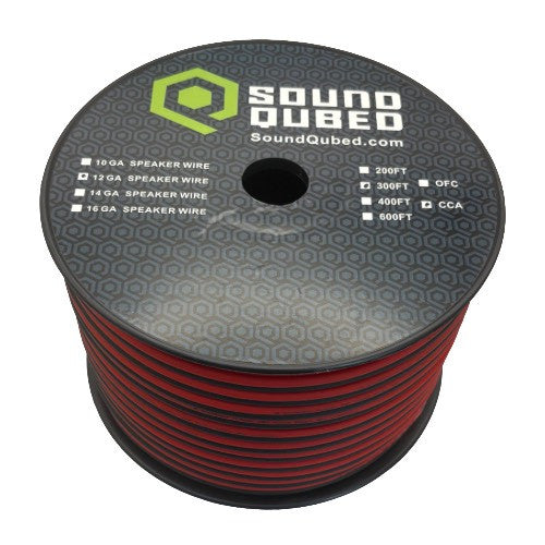 SoundQubed Speaker Wire 12 Gauge 300 Ft. RED