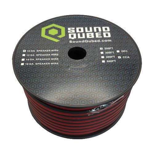 SoundQubed Speaker Wire 10 Gauge 200 Ft. RED
