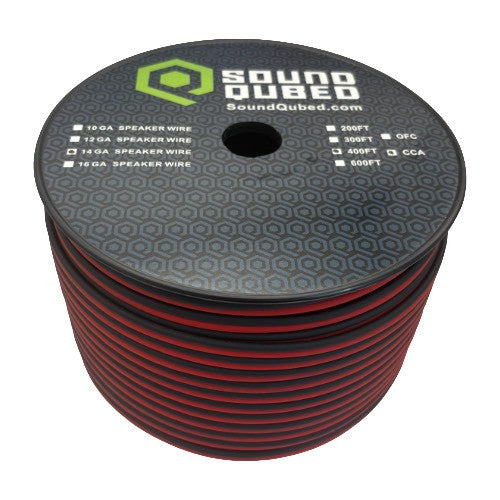 SoundQubed Speaker Wire 14 Gauge 400 Ft. RED