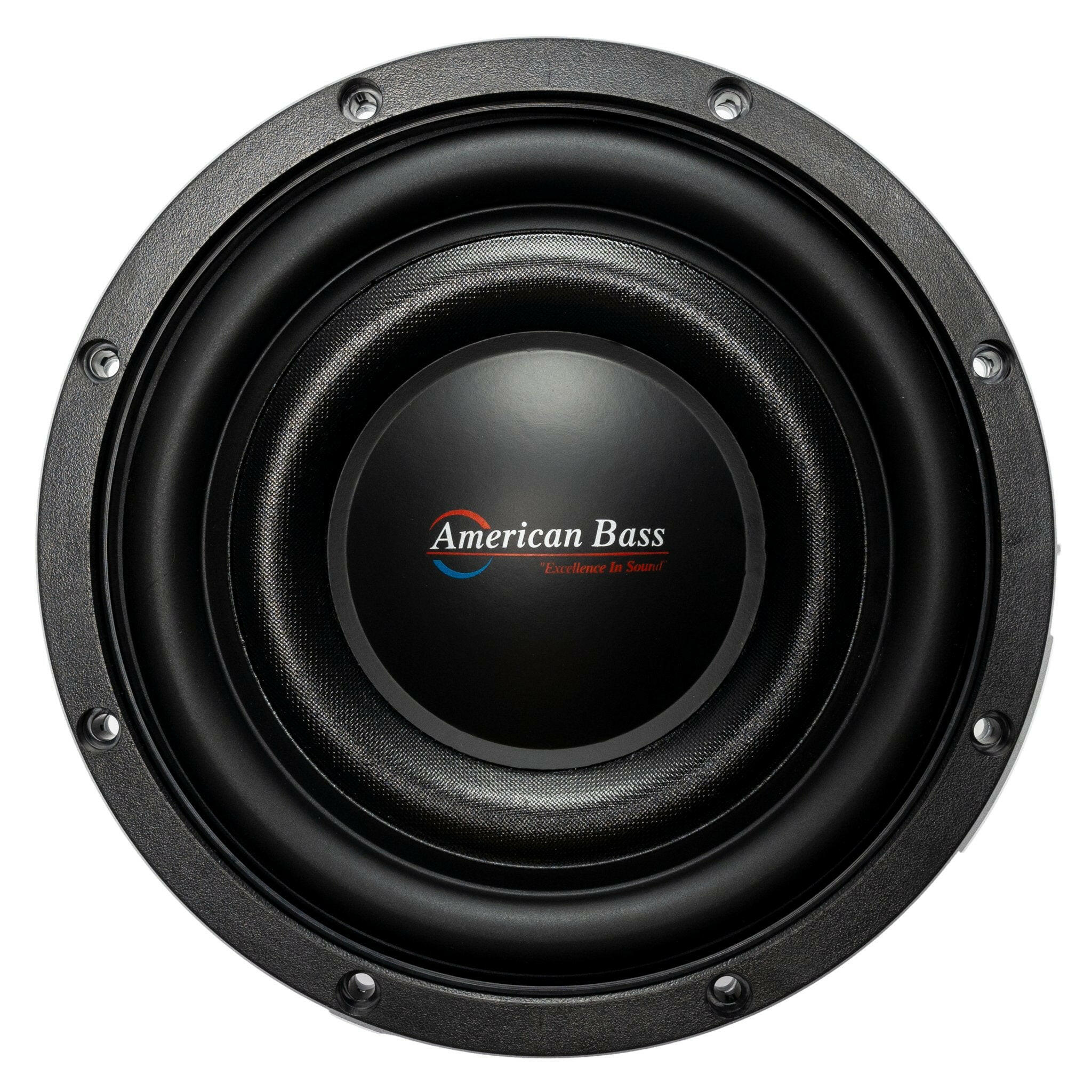 American Bass Titanium 8" Car Subwoofer 500 Watts RMS Dual Voice Coil 4 Ohm (Shallow Mount)