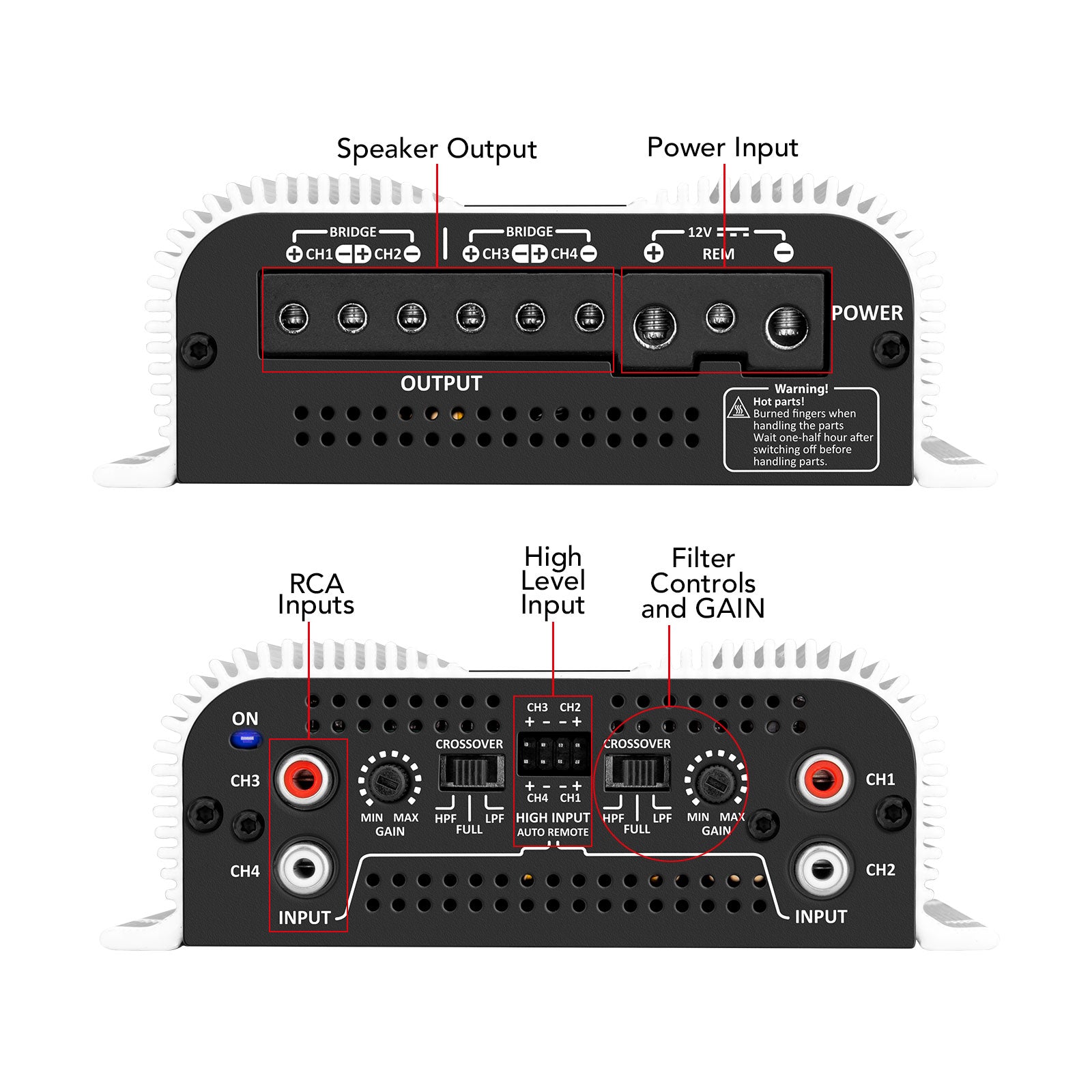 Taramps TS 800x4 + PRO 2.4S Car Amplifier & Processor COMBO - 6