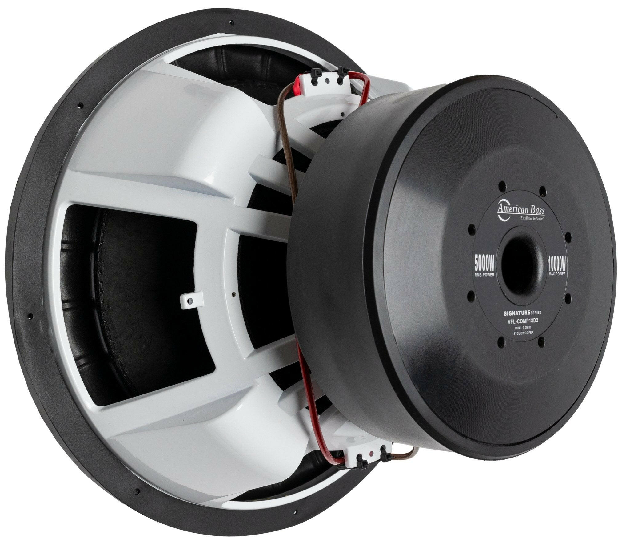 VFL Comp Signature 18" Car Subwoofer 5000 Watts RMS Dual Voice Coil 1 Ohm or 2 Ohm
