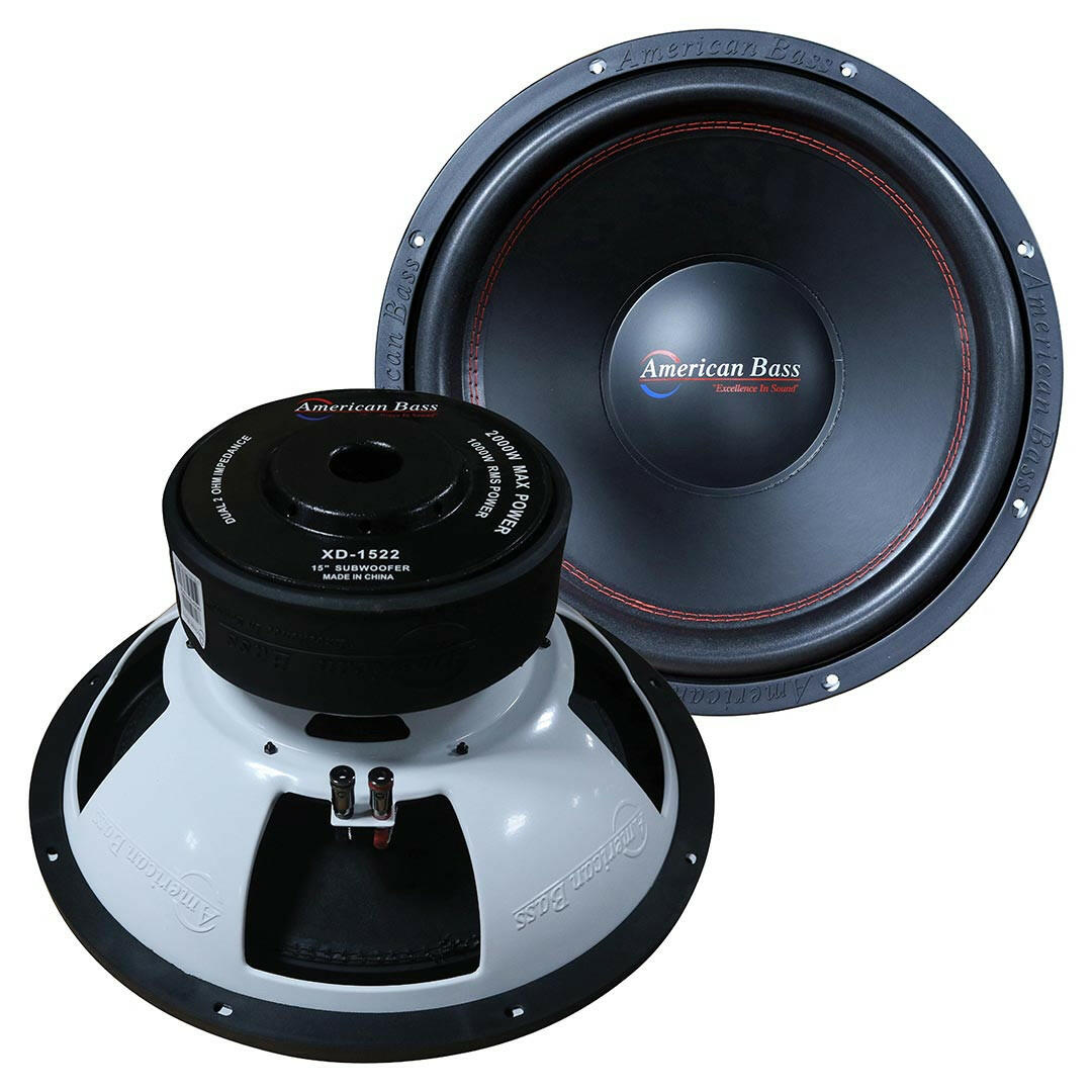 American Bass XD 15" Car Subwoofer 1000 Watts RMS Dual Voice Coil 2 Ohm or 4 Ohm