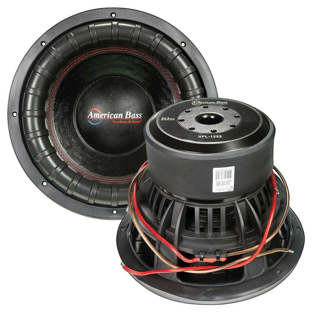 American Bass XFL 12" Car Subwoofer 1500 Watts RMS Dual Voice Coil 2 Ohm or 4 Ohm